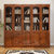 皮耐迪  简约现代 创意书柜书架自由组合书橱(胡桃色 五门书柜)第4张高清大图